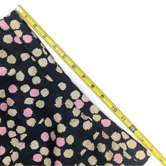 JCrew 100% Silk Polka Dot Pleated Midi Skirt - Picture 5 of 7